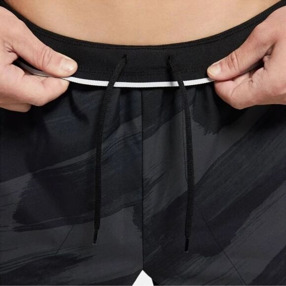 Nike Sport Clash Training Pants Cropped Length Gym Black Gray Large - Picture 6 of 11